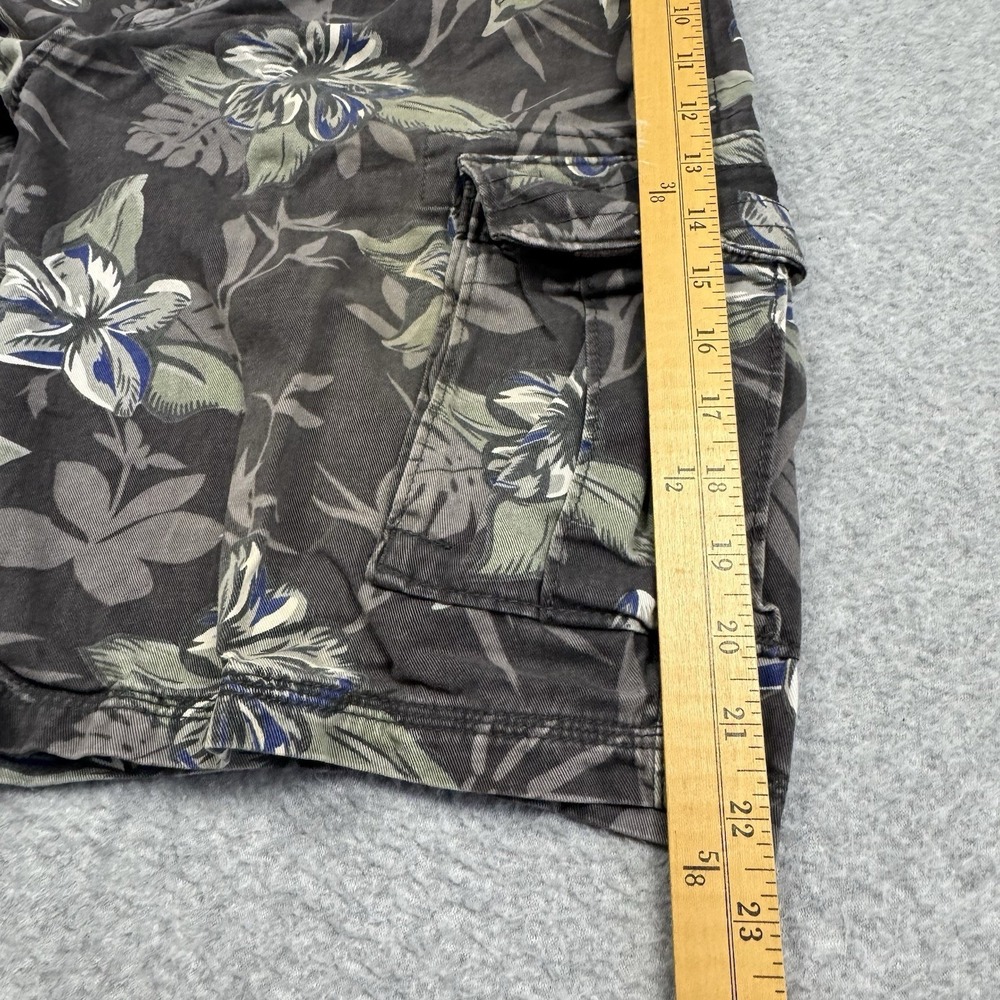 Urban Pipeline Cargo Shorts Mens 36 Multicolor Hawaiian Floral Twill‎ 11" Inseam - Picture 6 of 7